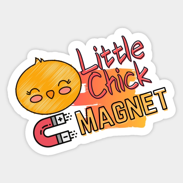 Little chick magnet Shirt Sticker by AYDigitalDesign